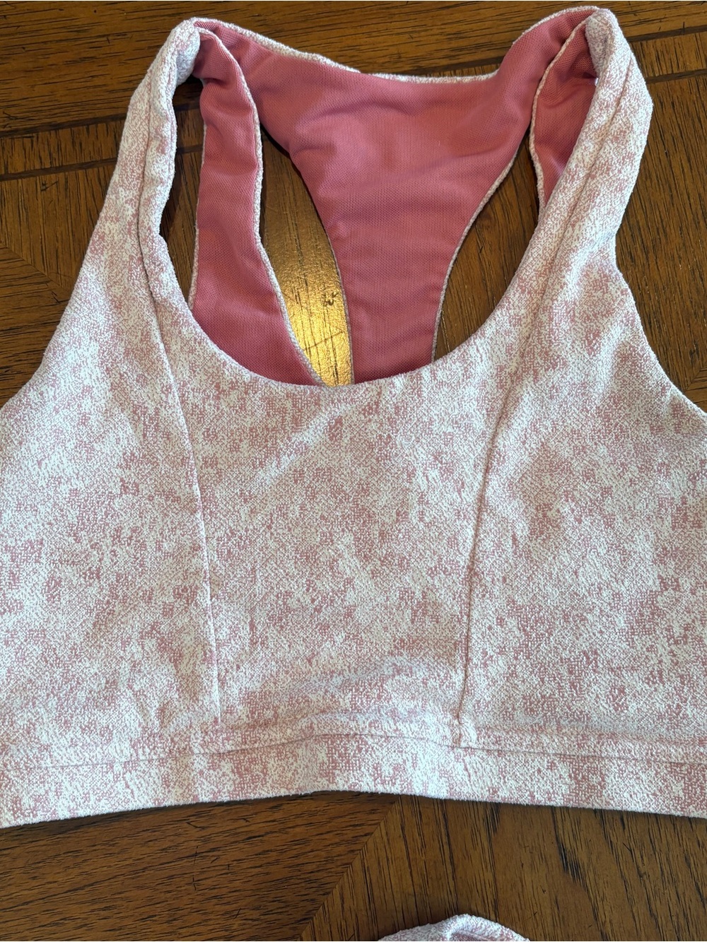 Gymshark Pink Heathered workout set - Picture 3 of 6